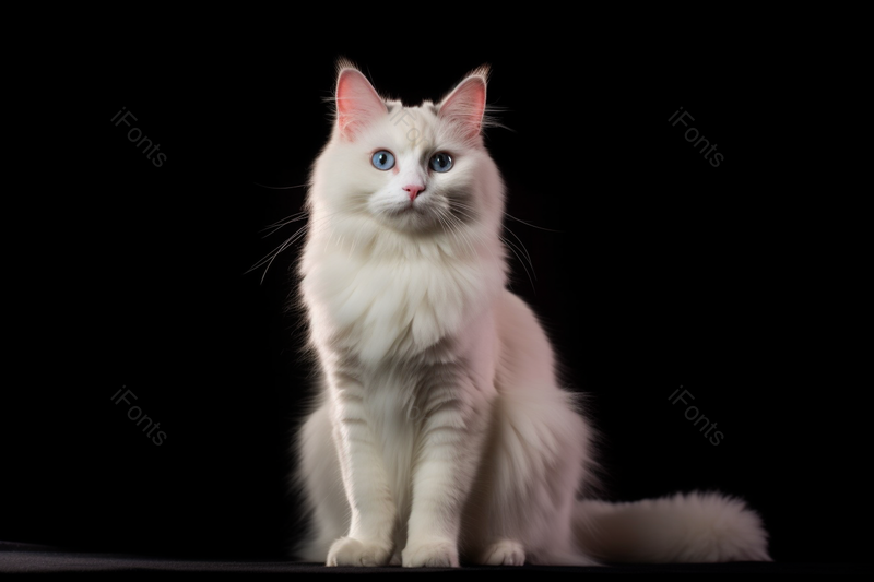 宠物布偶猫贵气白色毛蓝眼睛实拍摄影图,高清,摄影图,摄影图片,图片大全,摄影图免费下载